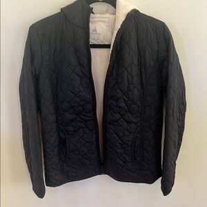 Disney Black Quilted Women's Jacket with soft fleece lining